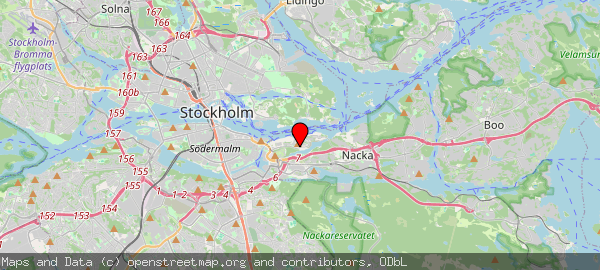 Kvarnholmsvägen, Nacka, Sverige